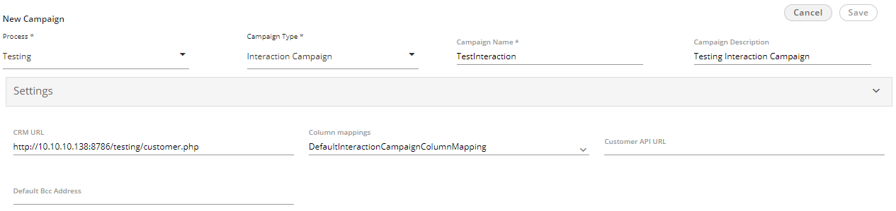 New Interaction Campaign