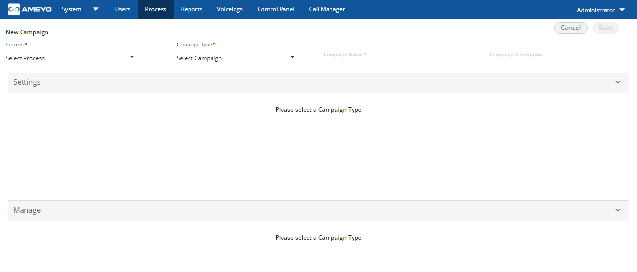 Create New Campaign