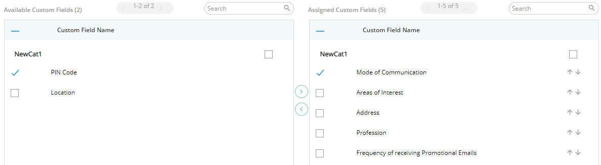 Assign or Unassign Fields
