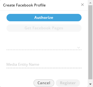 Add Facebok Media Profile