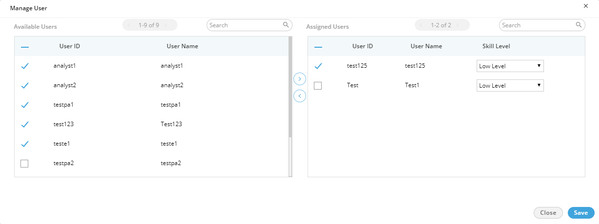 Manage Users