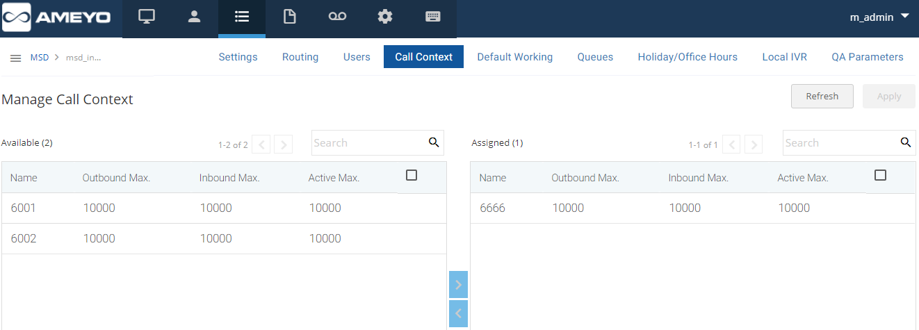 Call Context Call Context