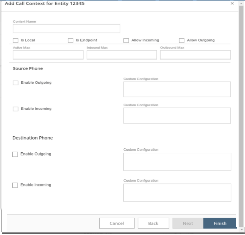 Call Entity Add Call Entity