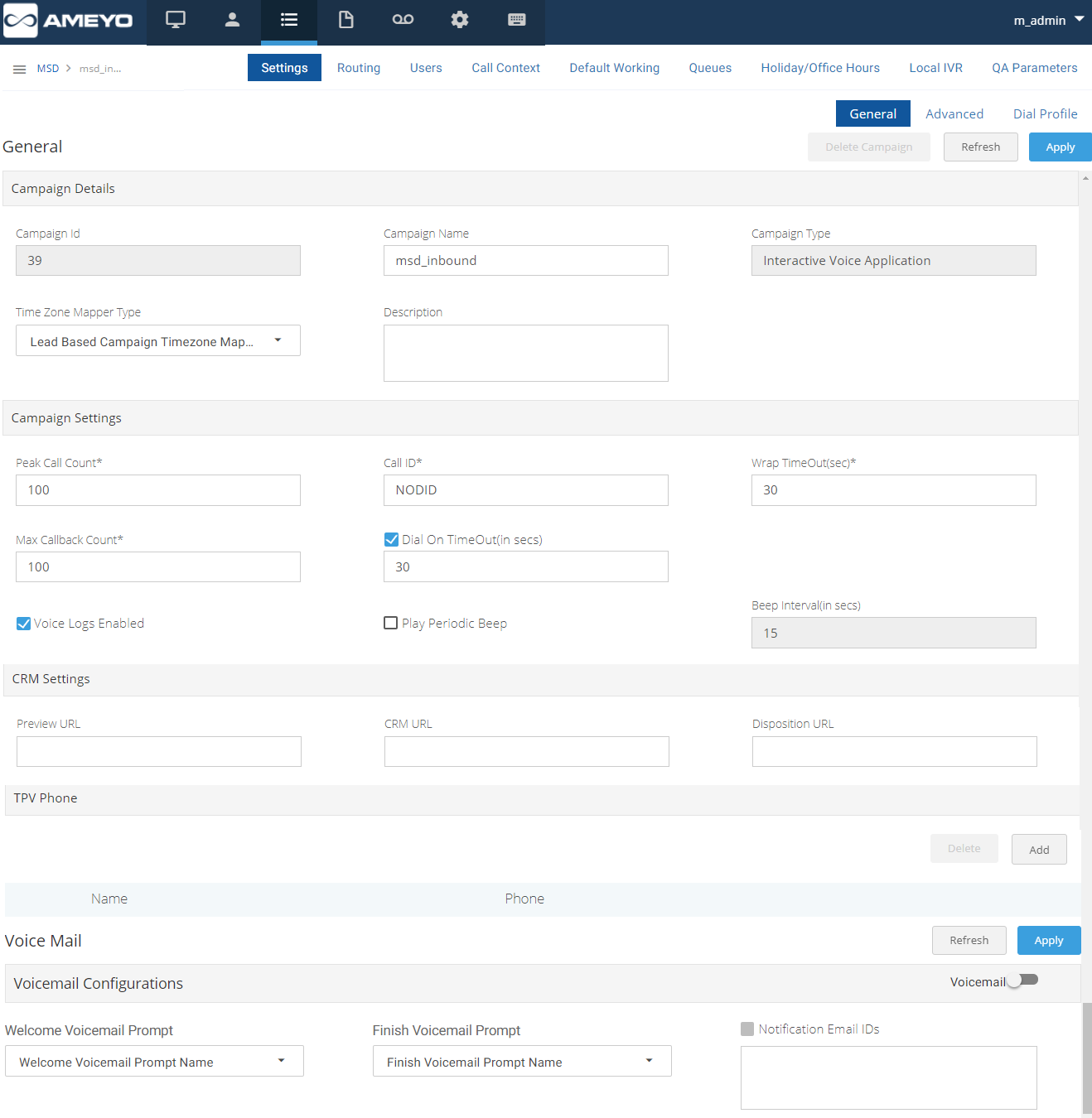General Settings General Settings