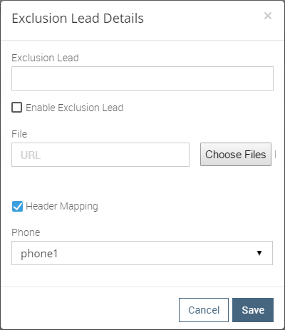 Exclusion Lead Detail Lead Detail