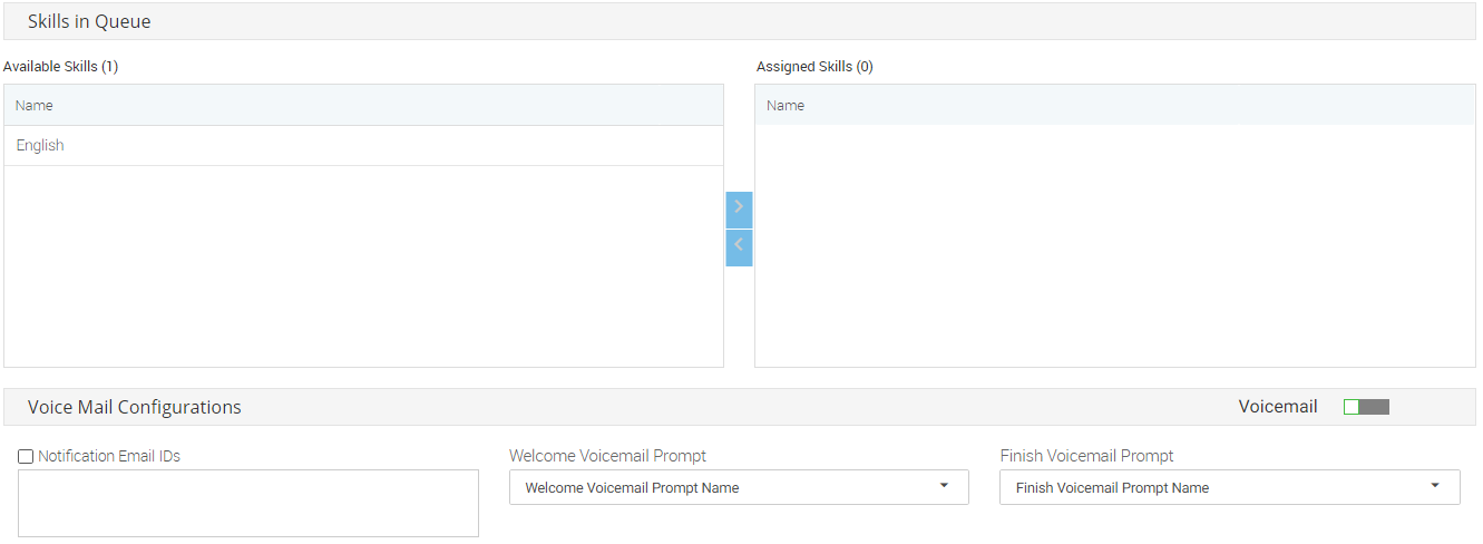 Skills Skills in Queue