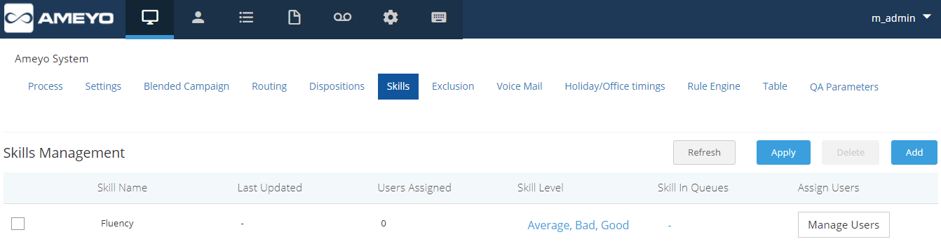 Skills Management Skills Management
