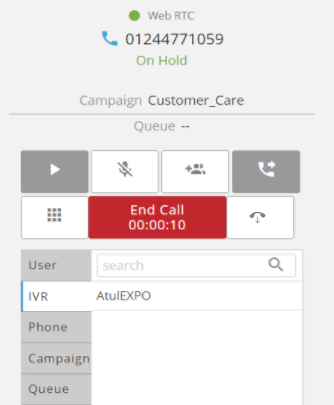 Call Transfer to IVR