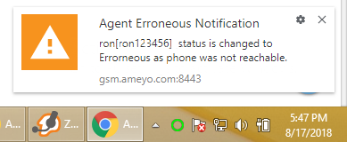 Desktiop Notification