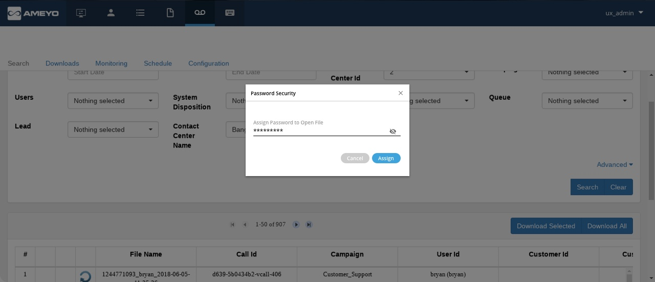 Encrypting Voicelogs